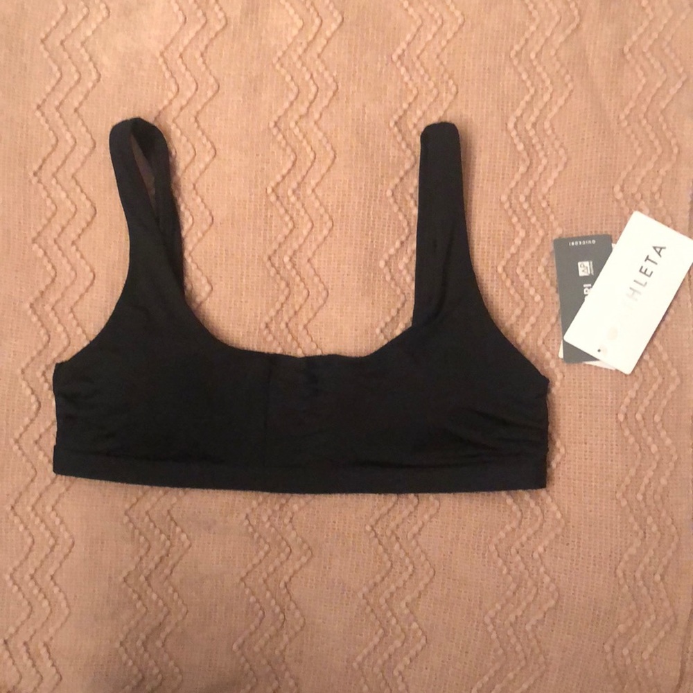 Athleta black bikini top